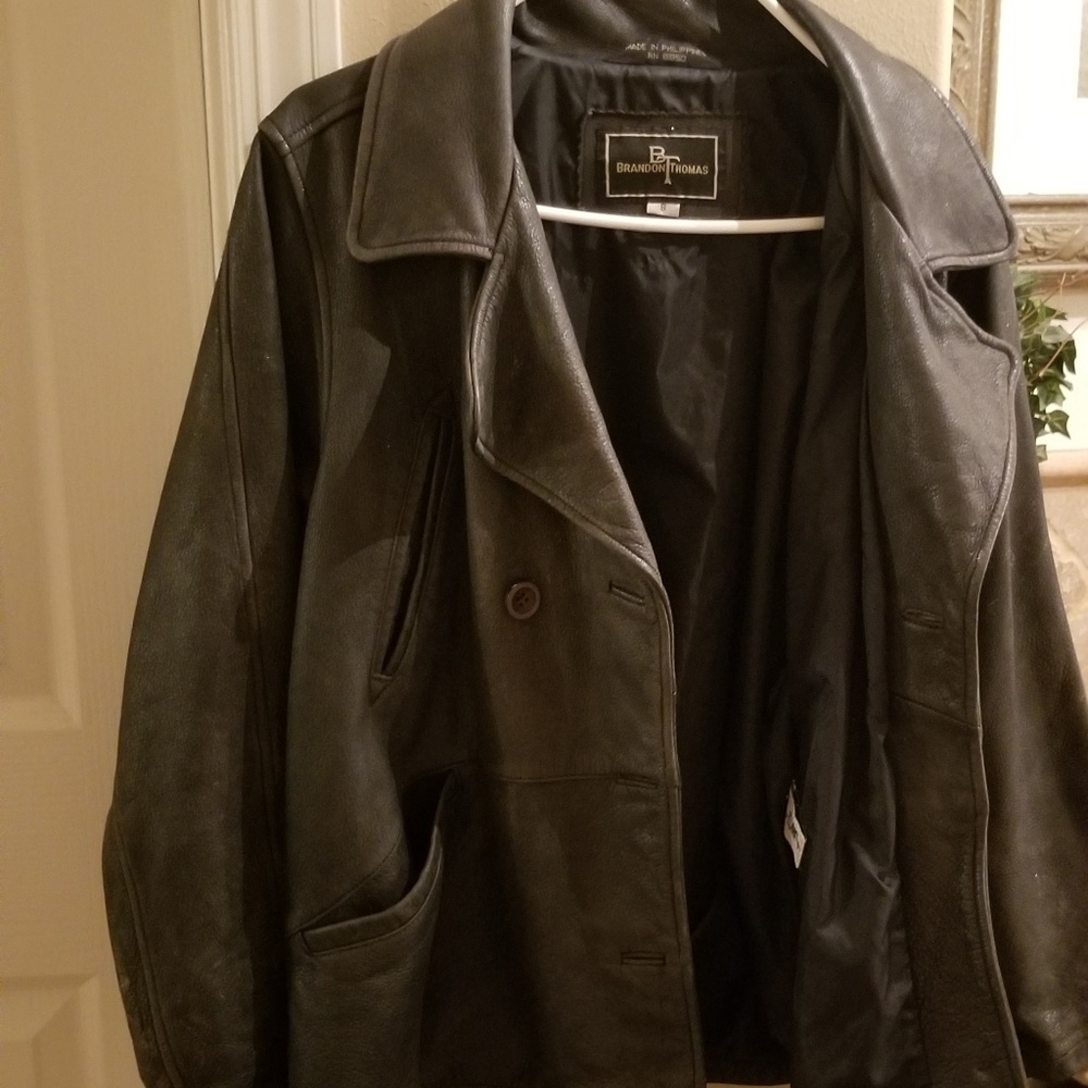 Leather coat